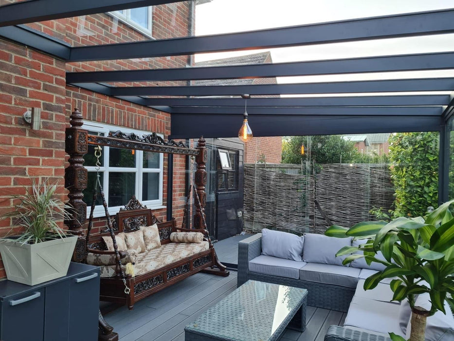 Skyline Aluminium Glass Sun Room Veranda Black