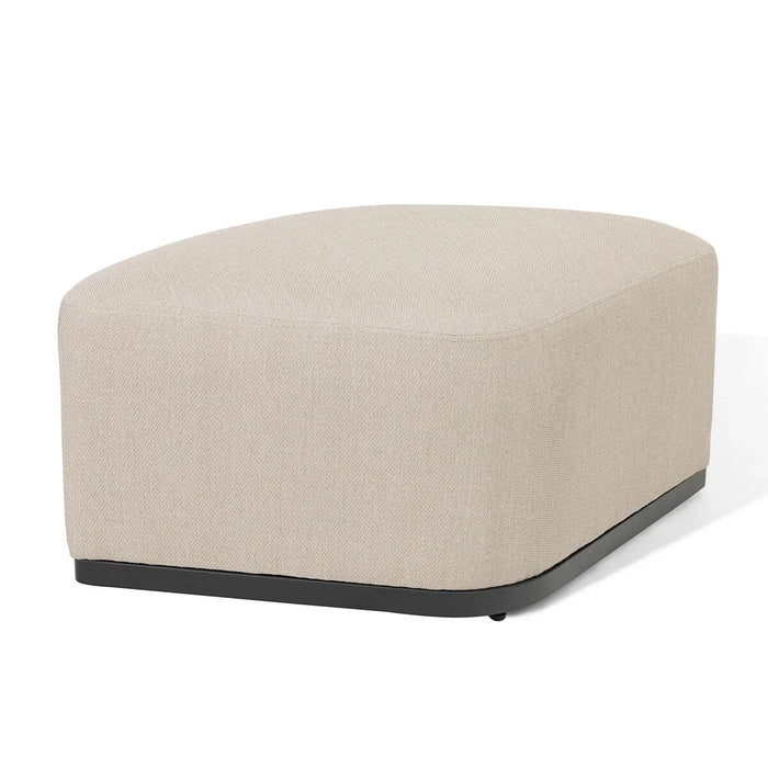 Maze - Outdoor Fabric Ibiza U Shape Sofa Set with Round Coffee Table & 3 Footstools - Oatmeal