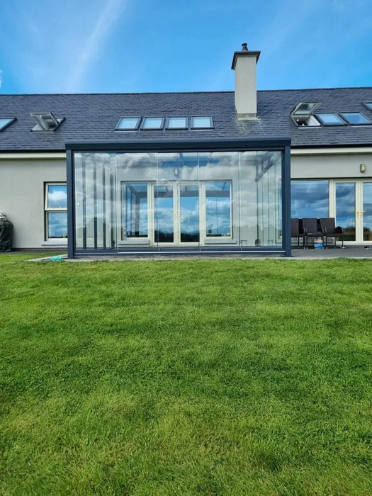 SkyView Pro Aluminium Glass Room Veranda Glass Roof Glass Sliding Doors