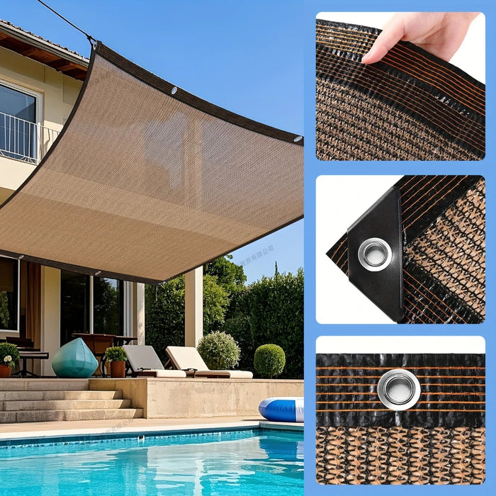 Breathable Outdoor Sun Shade Net for Patio, Garden, Balcony, Pool & Privacy