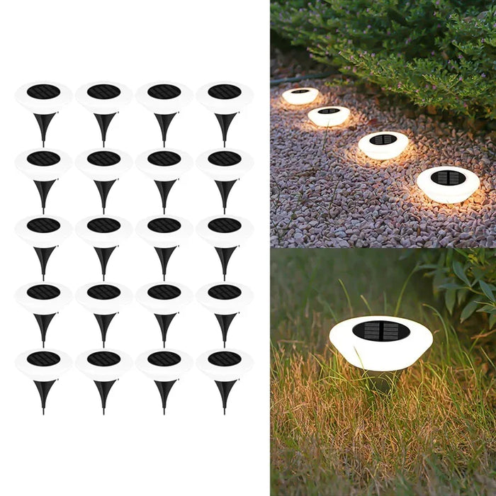 Waterproof Solar Ground Lights 14 LED for Garden, Pathway & Yard