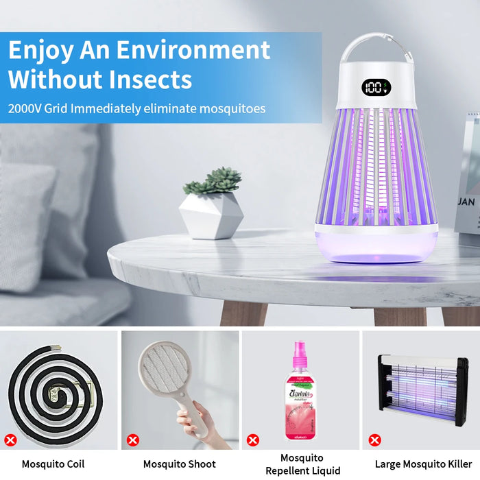 Electric Mosquito Lamp USB Charging Two-In-One Portable Mosquitoes Household portable outdoor electric shock mosquito killer