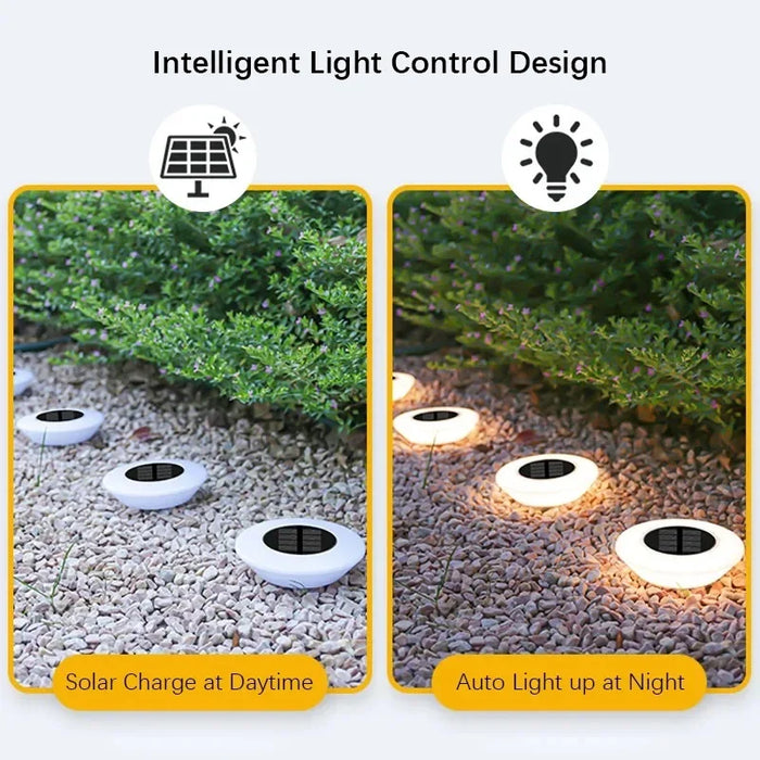 Waterproof Solar Ground Lights 14 LED for Garden, Pathway & Yard