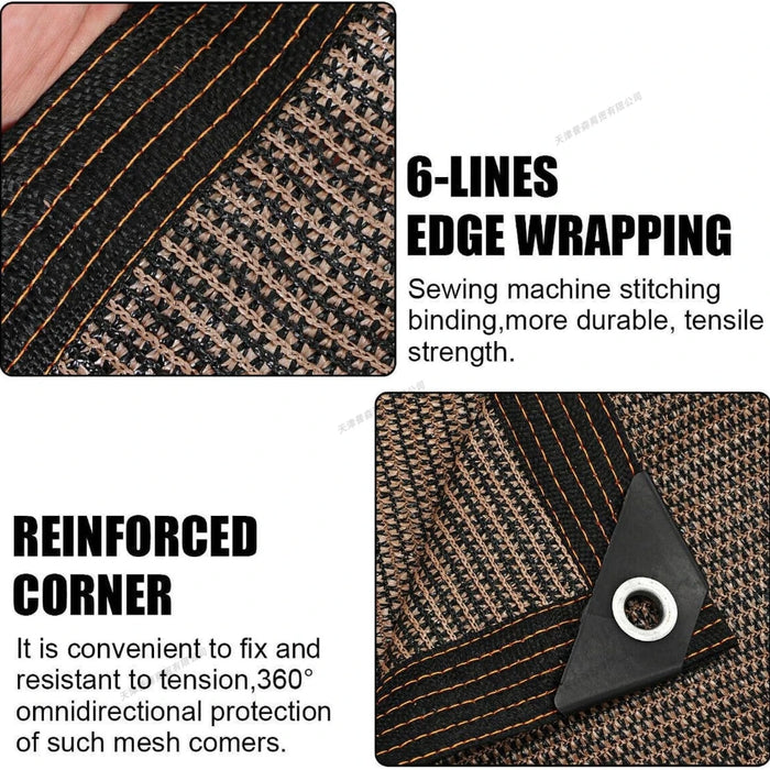 Breathable Outdoor Sun Shade Net for Patio, Garden, Balcony, Pool & Privacy