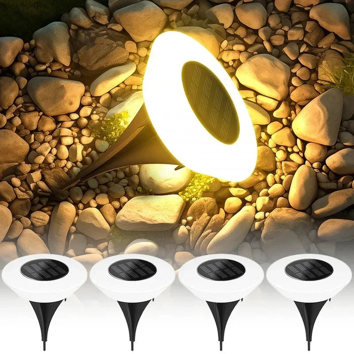 Waterproof Solar Ground Lights 14 LED for Garden, Pathway & Yard