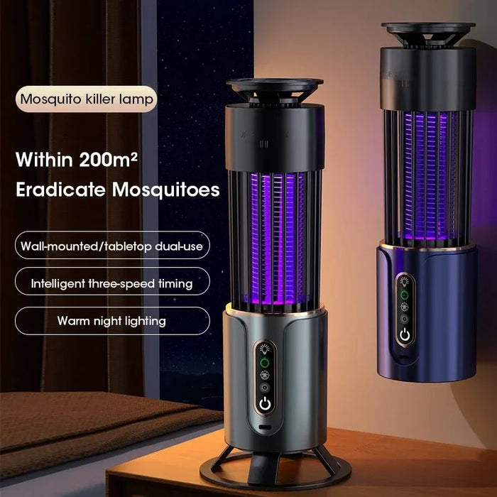 Rechargeable Mosquito Zapper Lamp for Patio, Bedroom & Camping