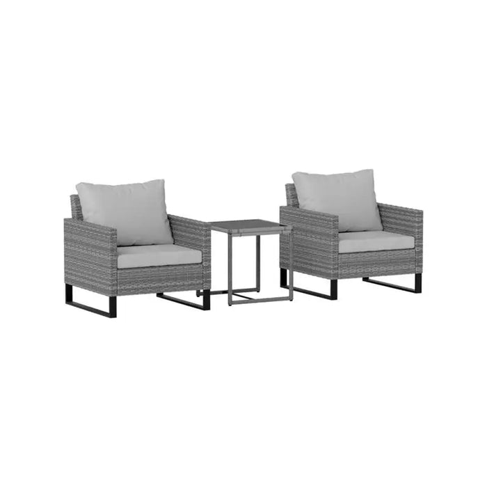 Outdoor Patio Furniture, Chat Set, Sunbrella Cushions And Side Table