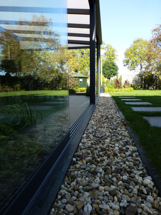 Skyline Aluminium Glass Sun Room Veranda Black