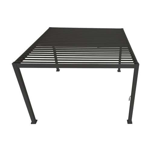 Nova Titan Aluminium Pergola 4m x 3m  optional Glass Sliding Doors - Grey