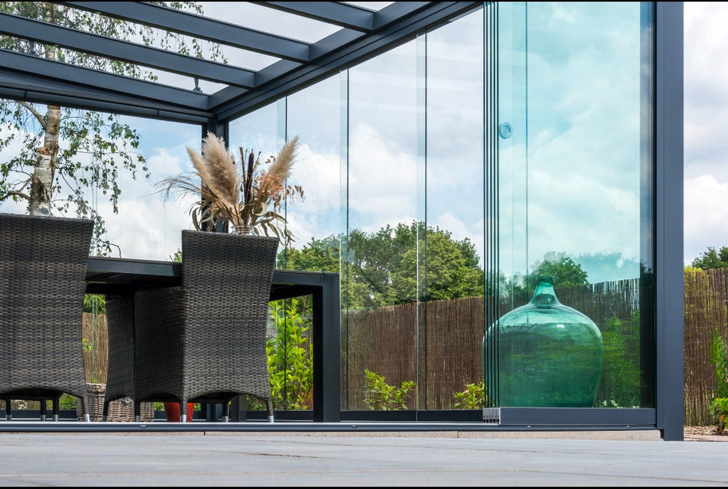 Skyline Aluminium Glass Sun Room Veranda Black