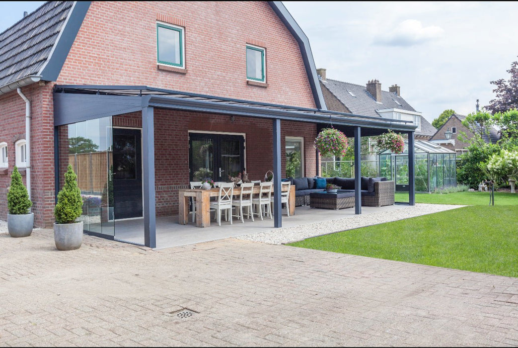 Skyline Aluminium Glass Sun Room Veranda Black