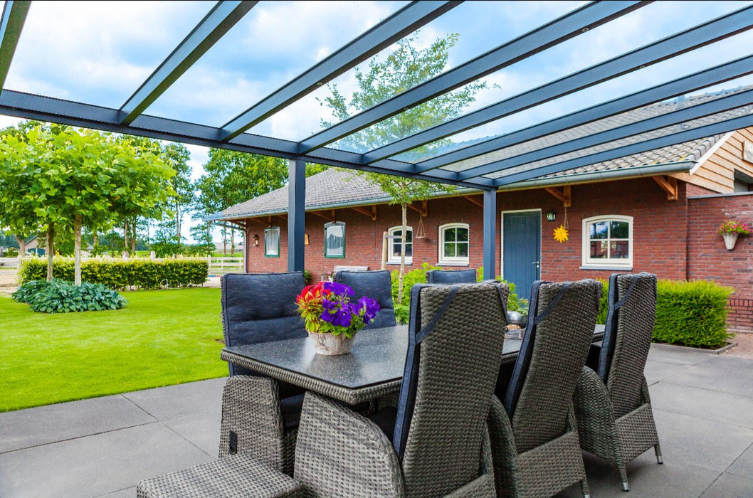 Skyline Aluminium Glass Sun Room Veranda Black