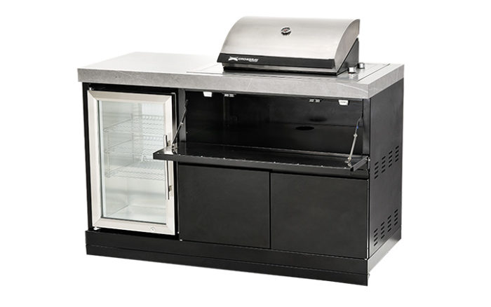 Crossray Mini Outdoor Kitchen with Electric BBQ with fridge - TCE15F-MK1