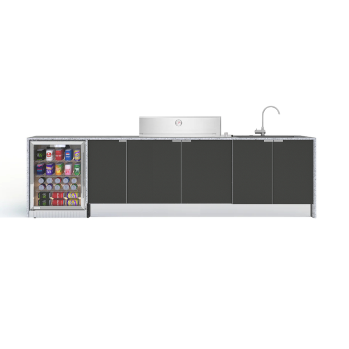 Grillhound Outdoor Kitchen With Beefeater Proline & Single Fridge - GBP308