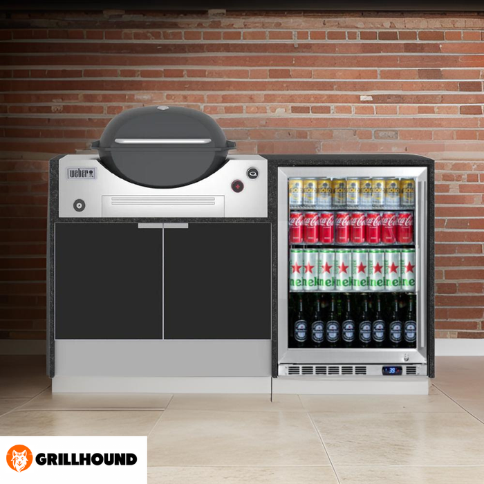 Grillhound Mini Outdoor Kitchen With Single Fridge to Suit Weber Family Q - GW151